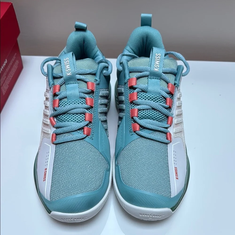 K-Swiss Women's Teal and Coral Athletic Sneakers